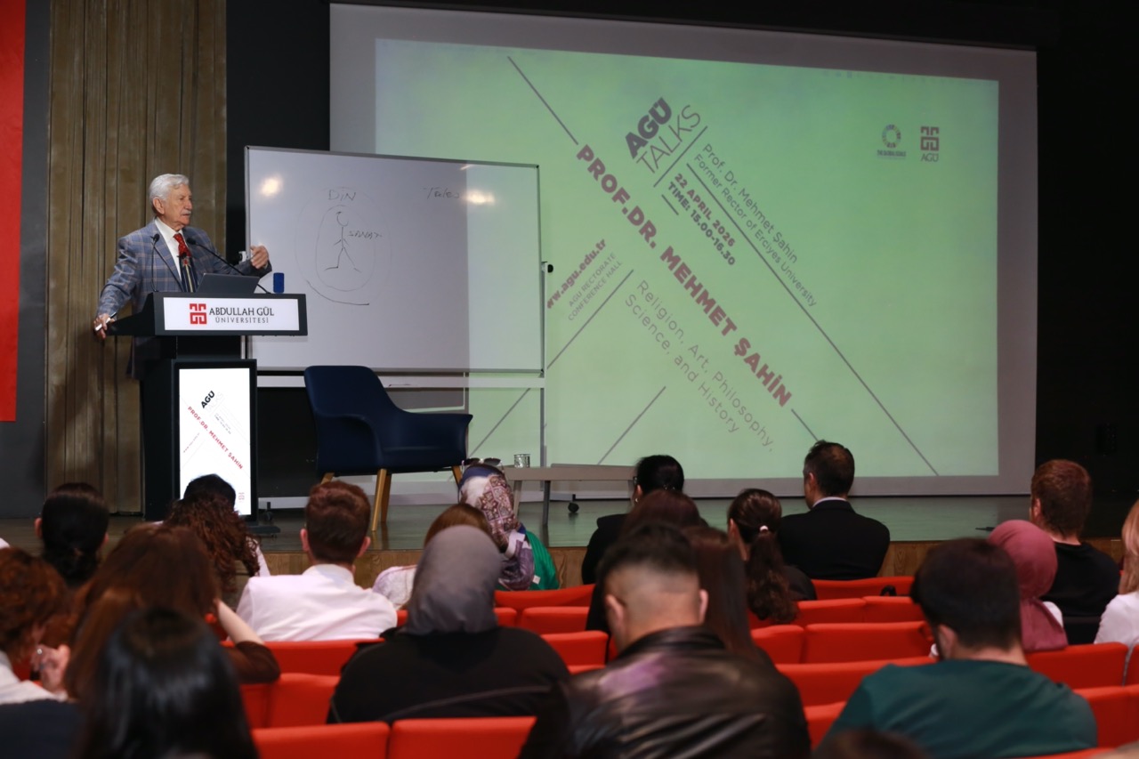 AGÜ Talks, Prof. Şahin’i Konuk Etti