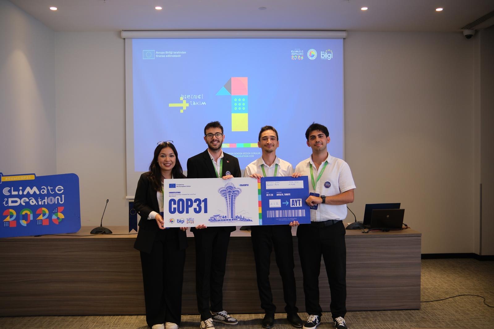 AGÜ Öğrencilerinin Yer Aldığı POSAVER Ekibi, EU Climate Ideathon 2026 Kayseri Yerel Finali’nde Birinci Oldu